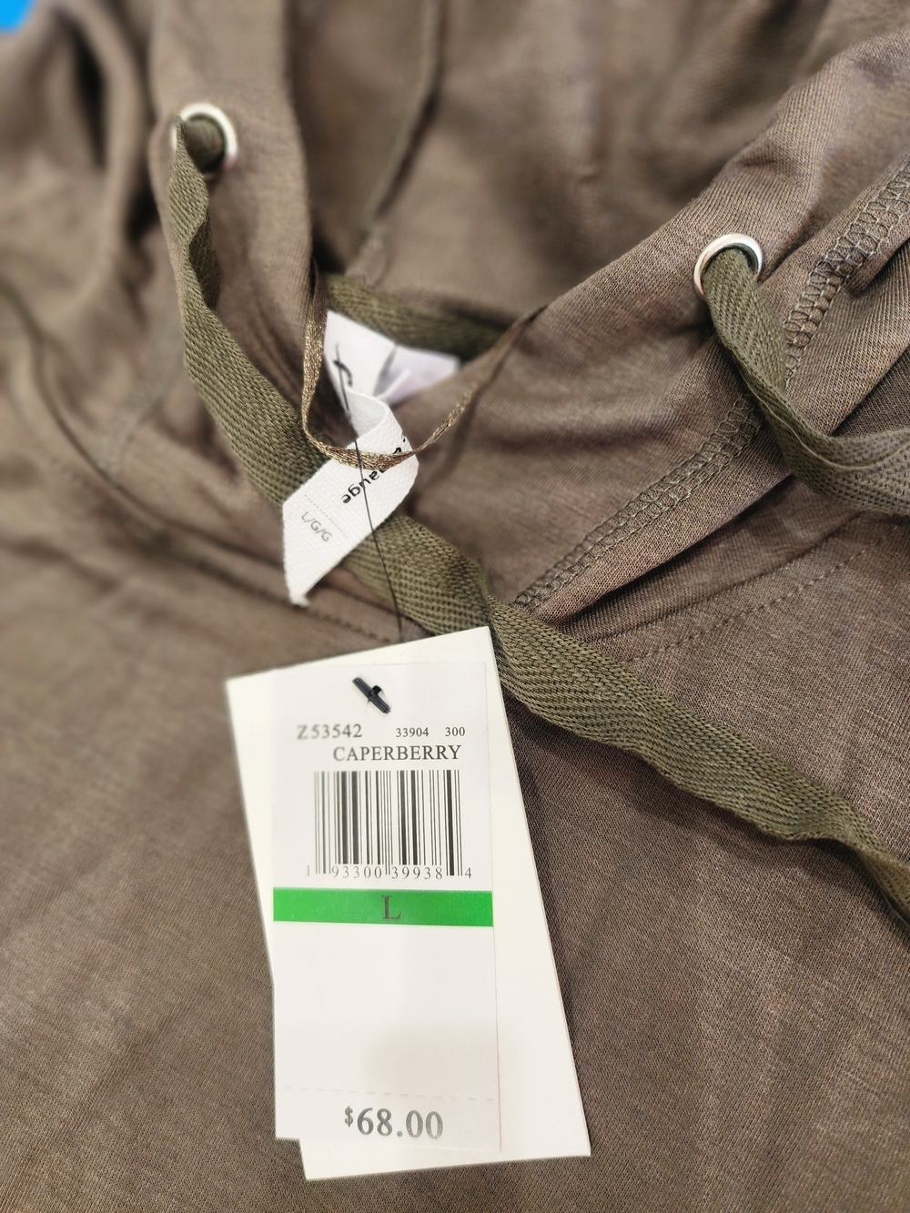 Olive Drawstring Hoodie Dress - Women's